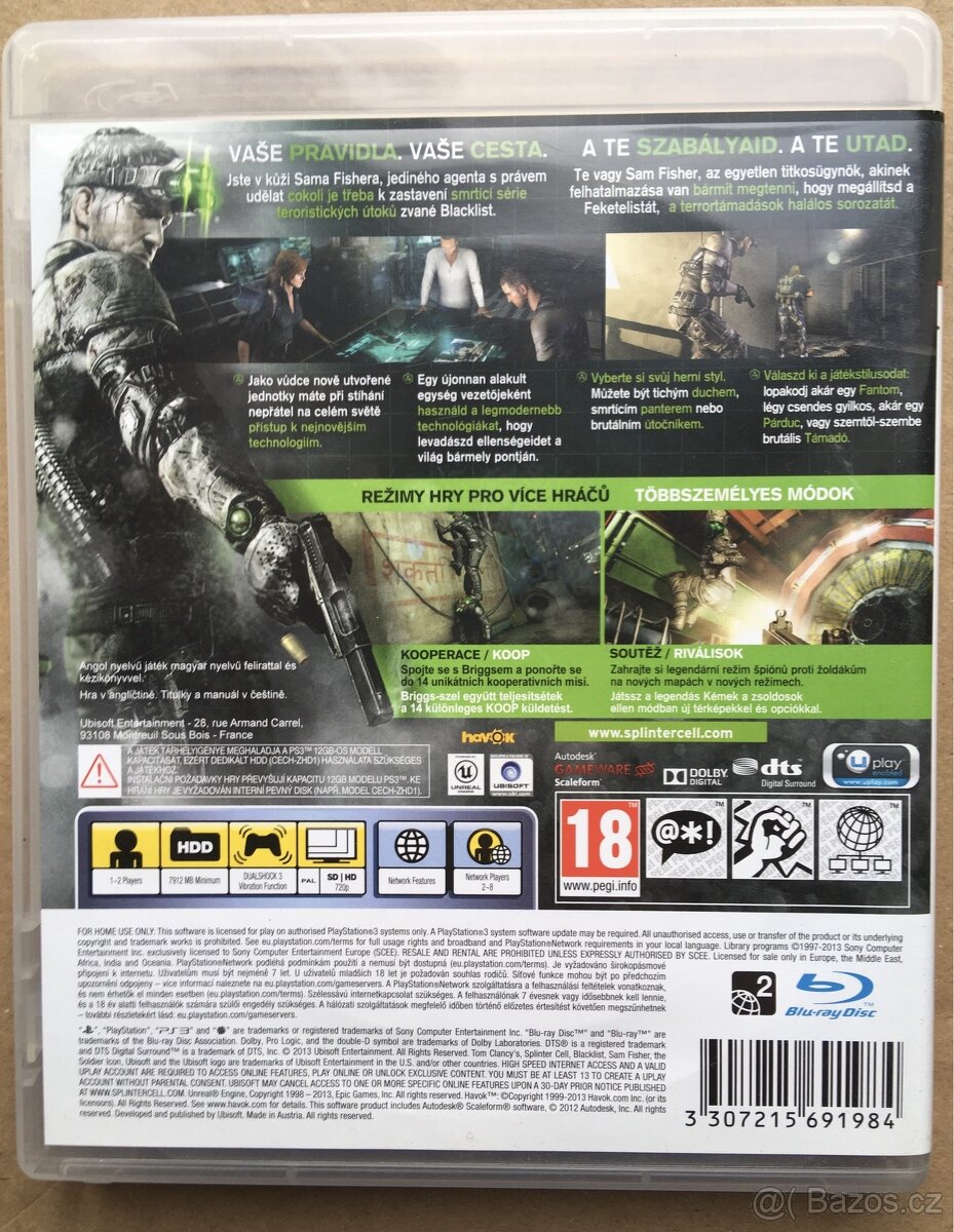 PS3 Tom Clancy’s Splinter Cell Blacklist playstation - 2