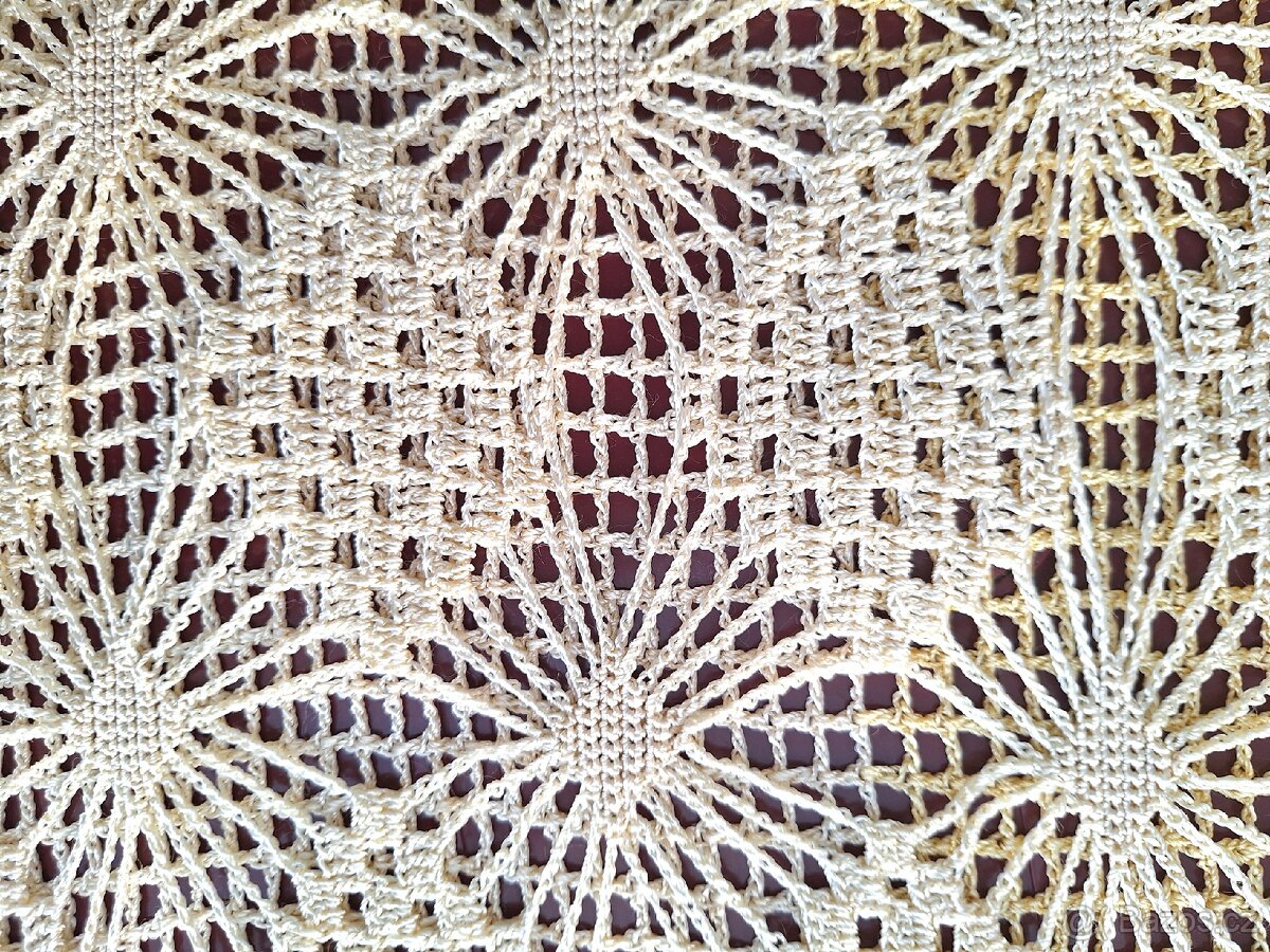 NÁDHERNÝ STAROŽITNÝ, HÁČKOVANÝ POVLAK NA POLŠTÁŘ 54x34cm - 2