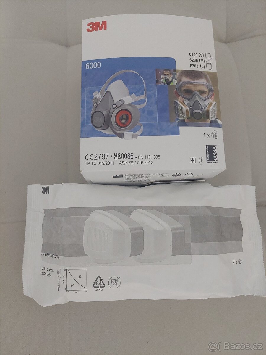 Polomaska 3M řady 6000 +filtry - 2