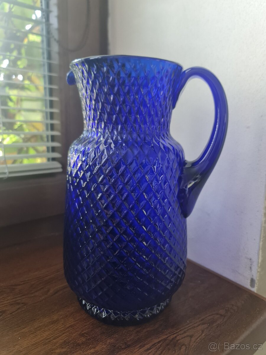 Starožitný skleněný džbán - 2