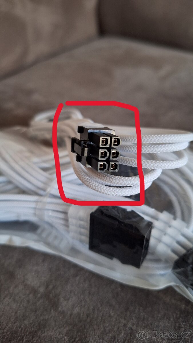 Kabel PCI-e 6pin prodloužení 30cm - 2