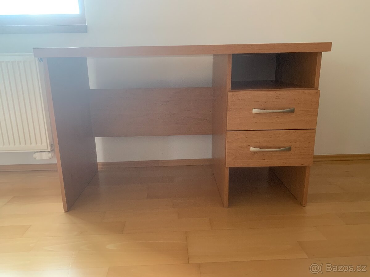 Psací stůl dřevotříska barva olše 60x120 A - 2