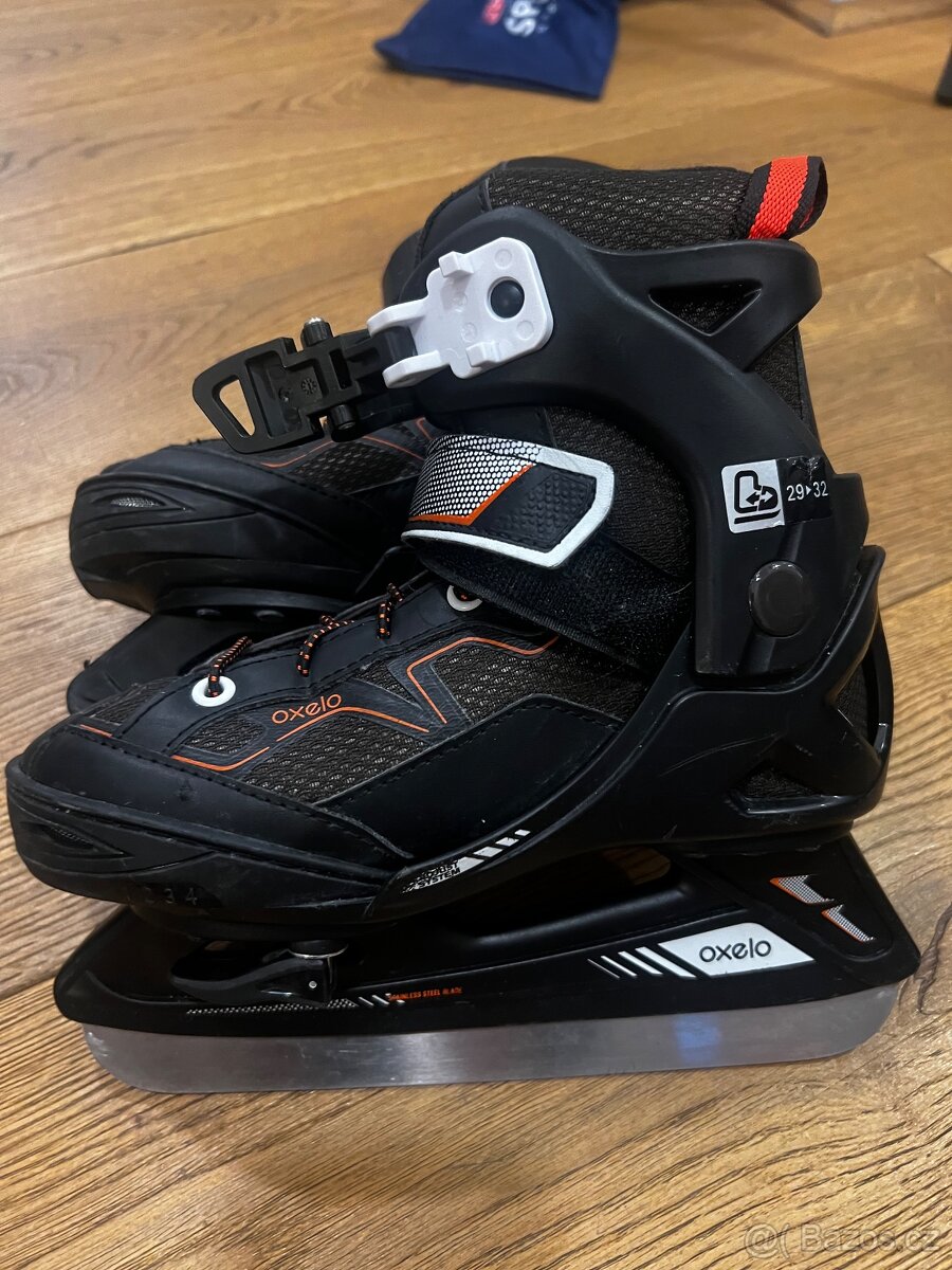 dětské nastavitelné lední brusle Oxelo Fit 100 29-32 - 2