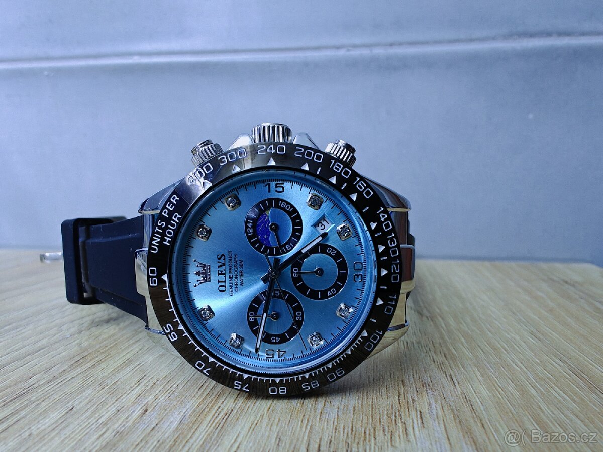 Elegantní quartzový chronograf - Olevs - 2