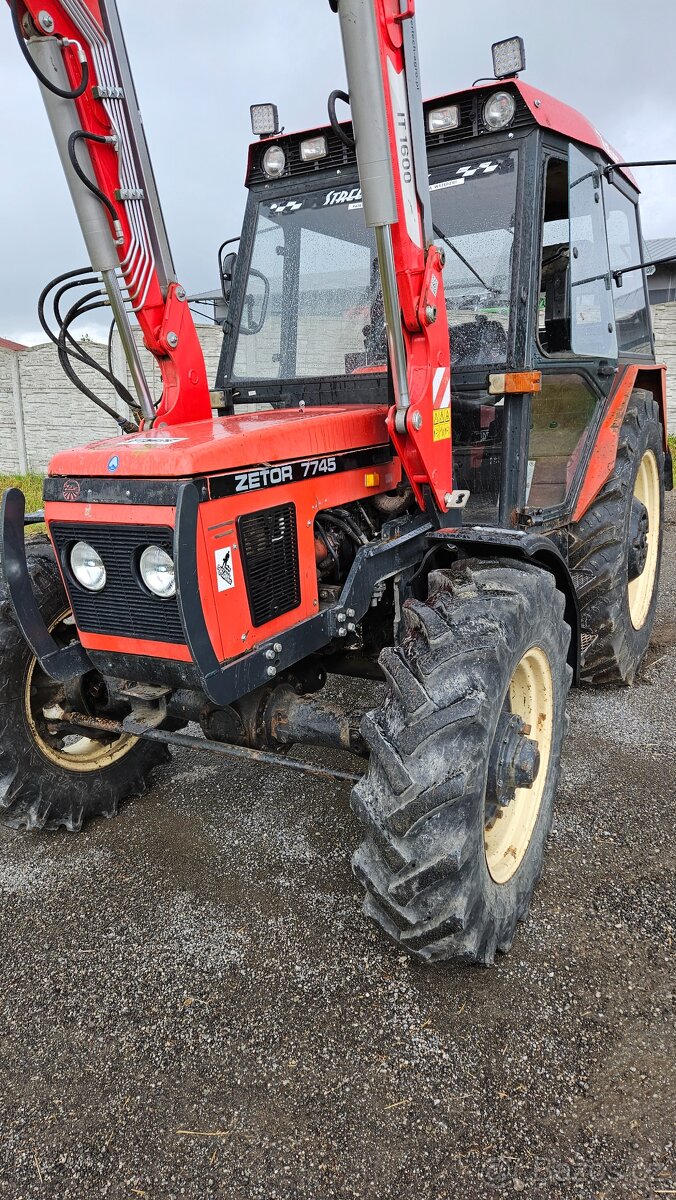Zetor 7745 s tp ( čeelny naakladačc) - 2