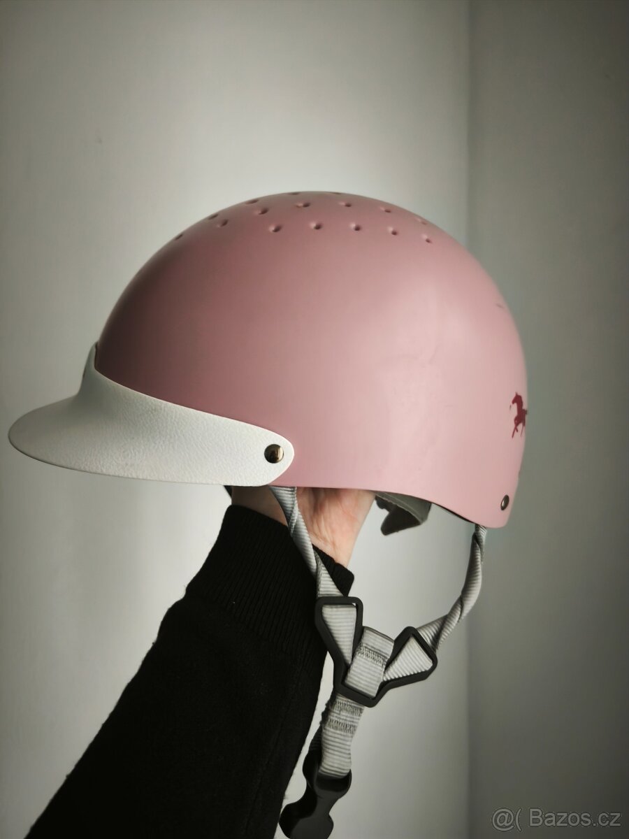 Růžová jezdecká přilba dětská - 2