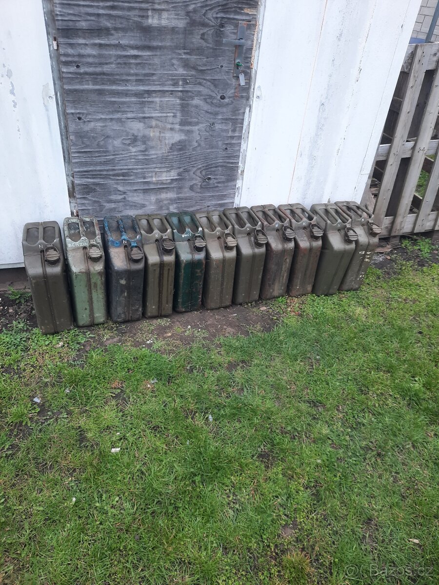 Kanystry plechové - 2