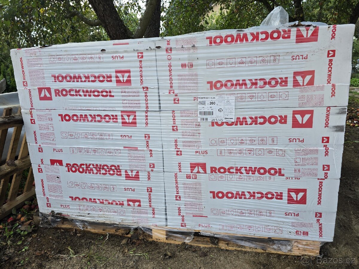 Minerální vata Rockwool Frontrock Plus 200 mm – 3 palety - 2