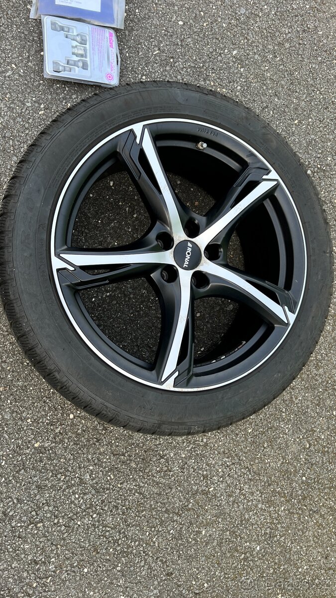 Sada zim. kol Ronal 8,5x20 5/112 ET40 včetně příslušenství - 2