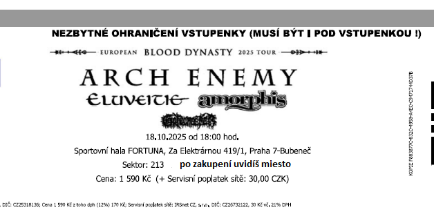 Arch Enemy, Eluveitie, Amorphis, Gatecreeper - Praha - 2