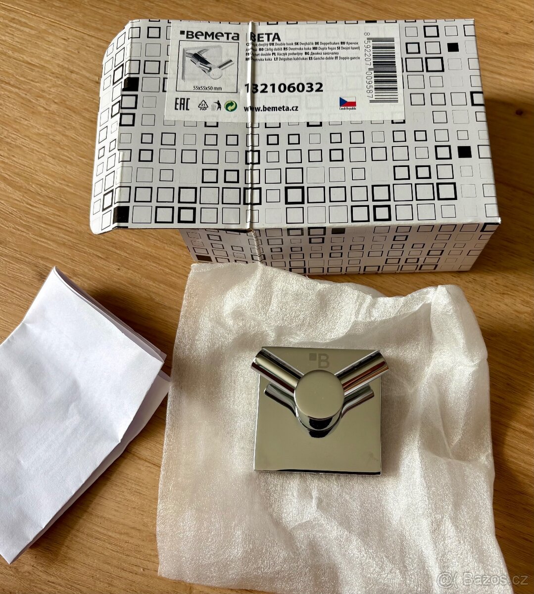 Dvojitý háček chrom - 2