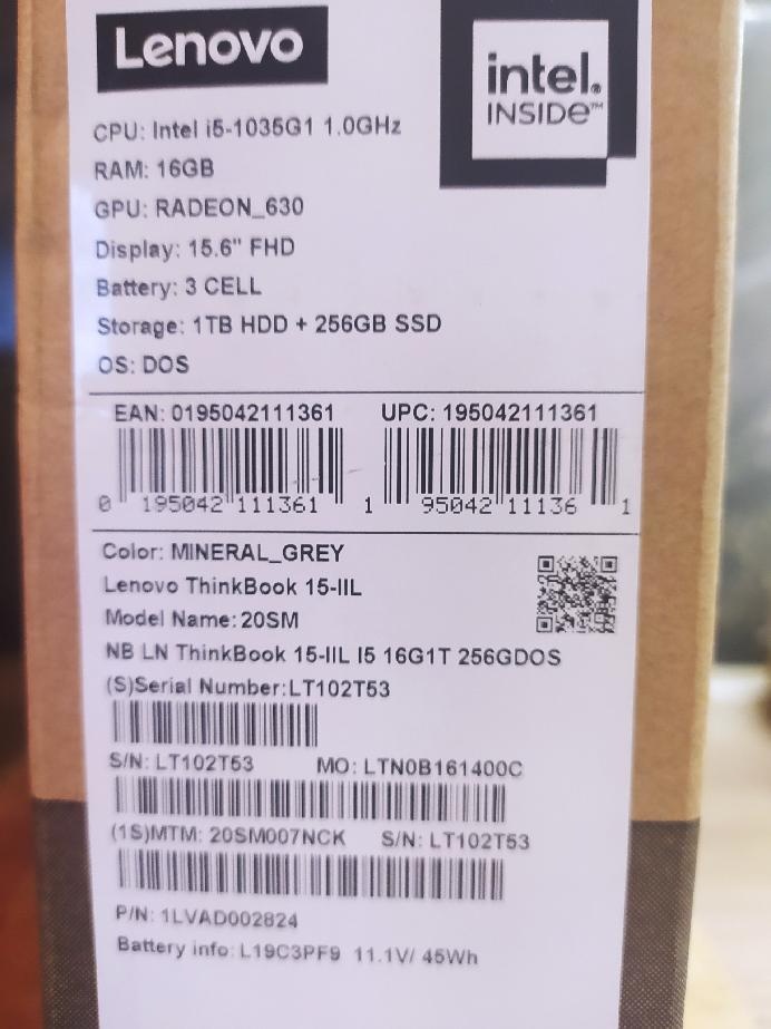 Prodám Lenovo ThinkBook 15 IIL - 2