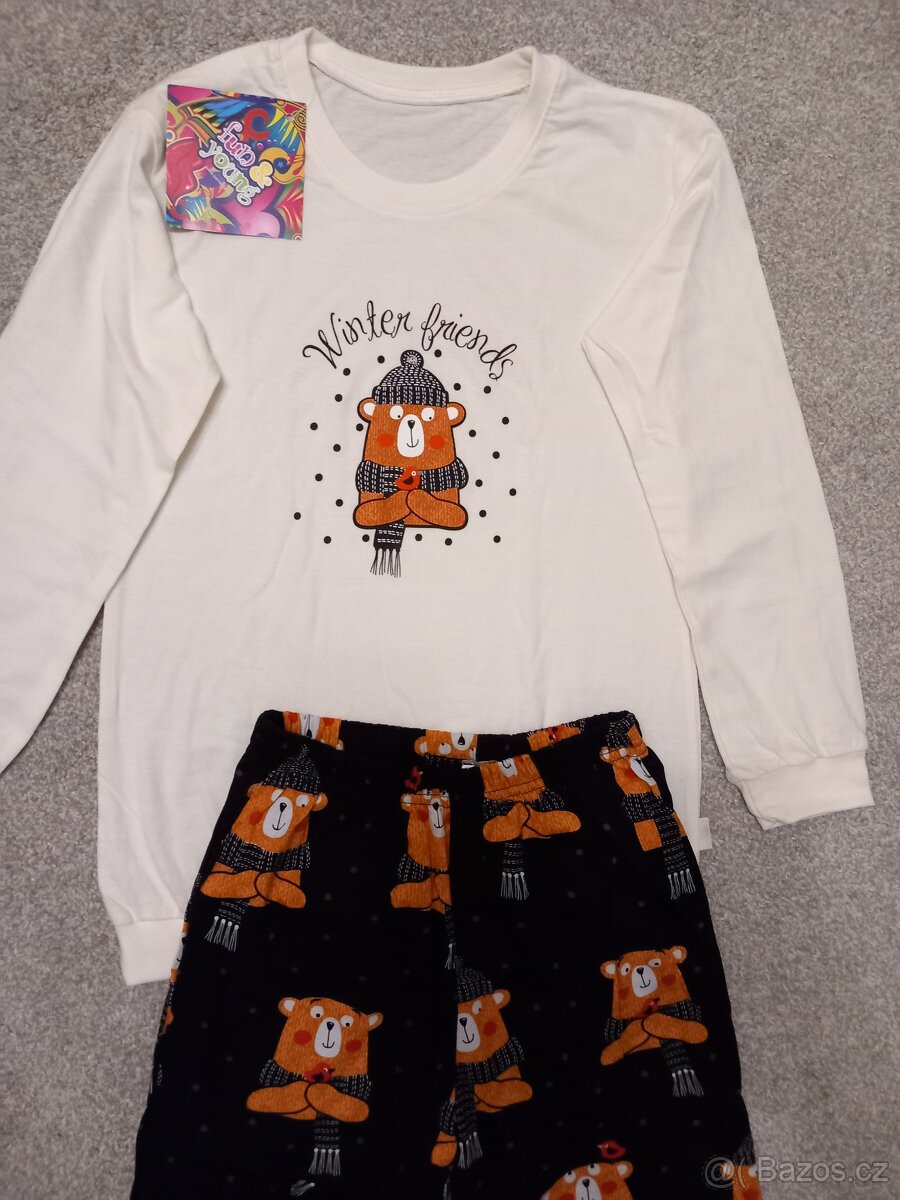 Dětské pyžamo - holčička i chlapeček - velikost 134/140 - 2