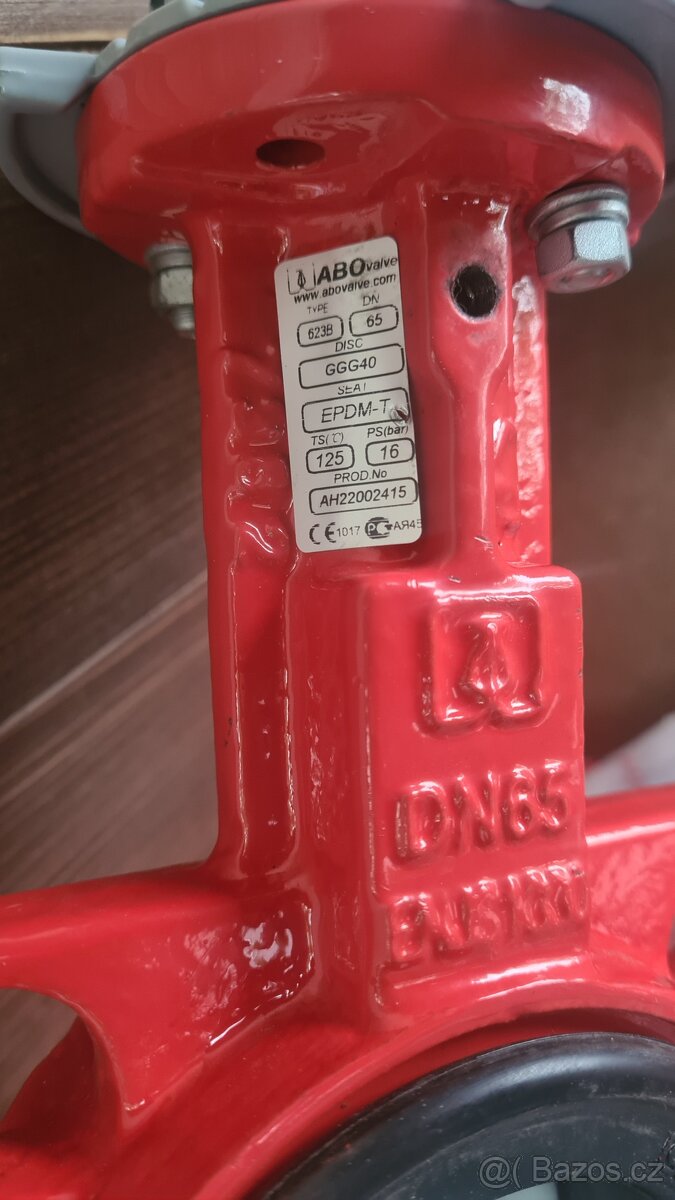 Klapka uzavírací ABO 623 B s pákou DN 65 - 2