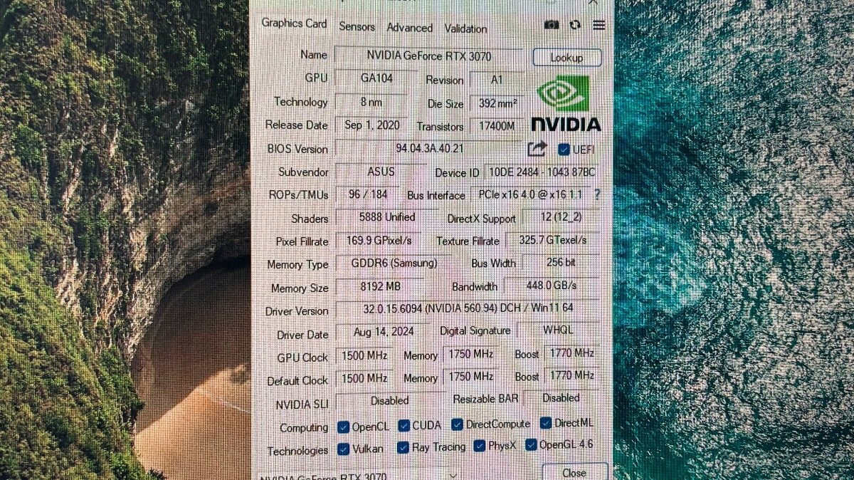 ASUS DUAL GeForce RTX 3070 V2 O8G - 2