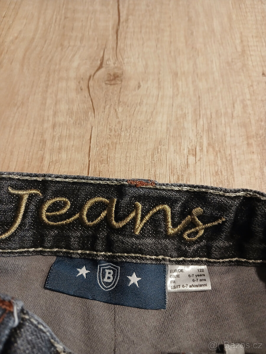 zateplené džíny vel. 122 - 2