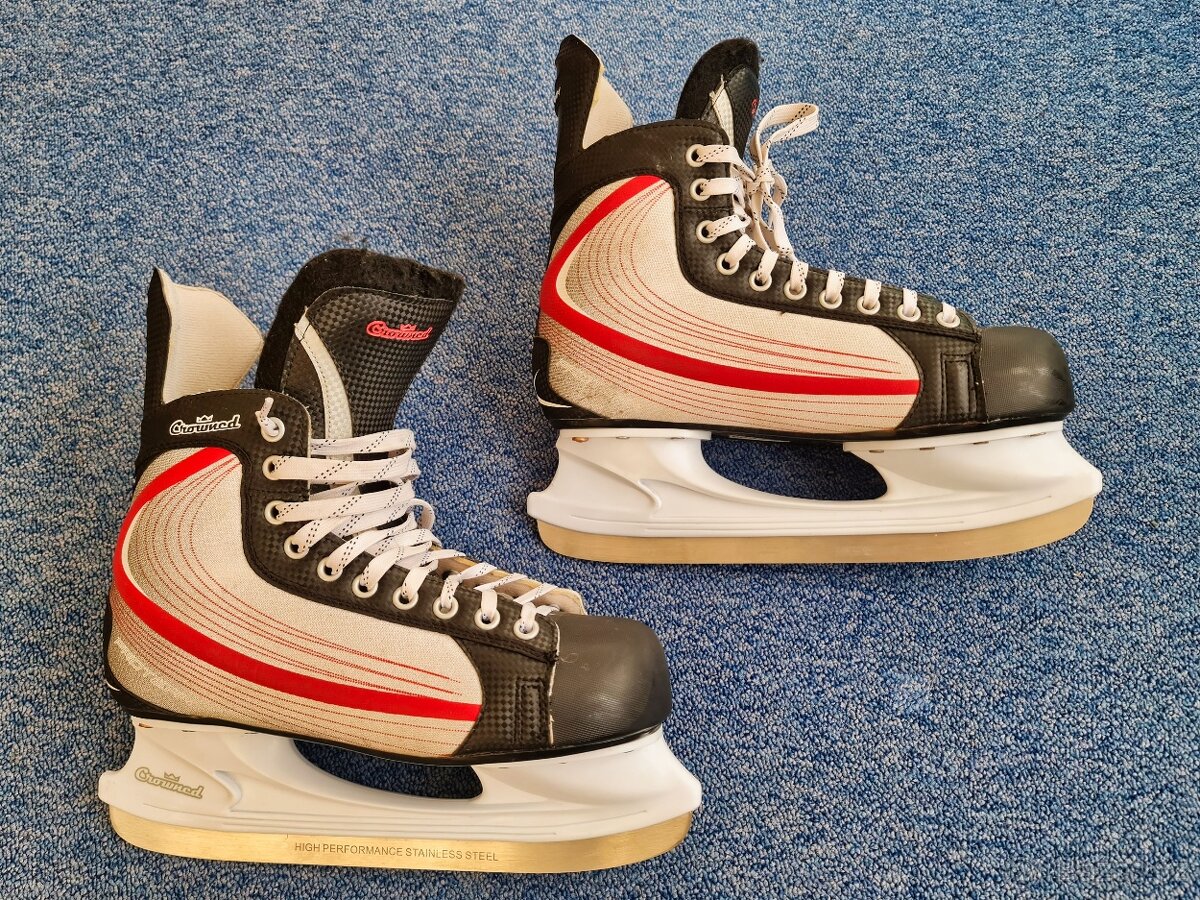 Ledni brusle Crowned Proteam, vel. 43, chrániče - 2