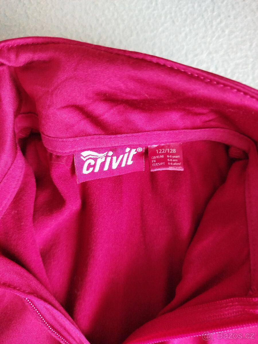 dívčí vínově červená mikina,zn.Crivit - 2