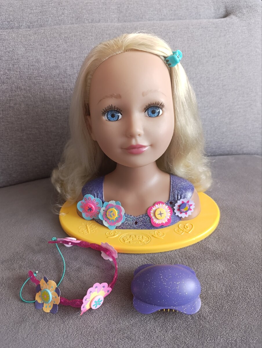 Česací hlava Baby born - 2