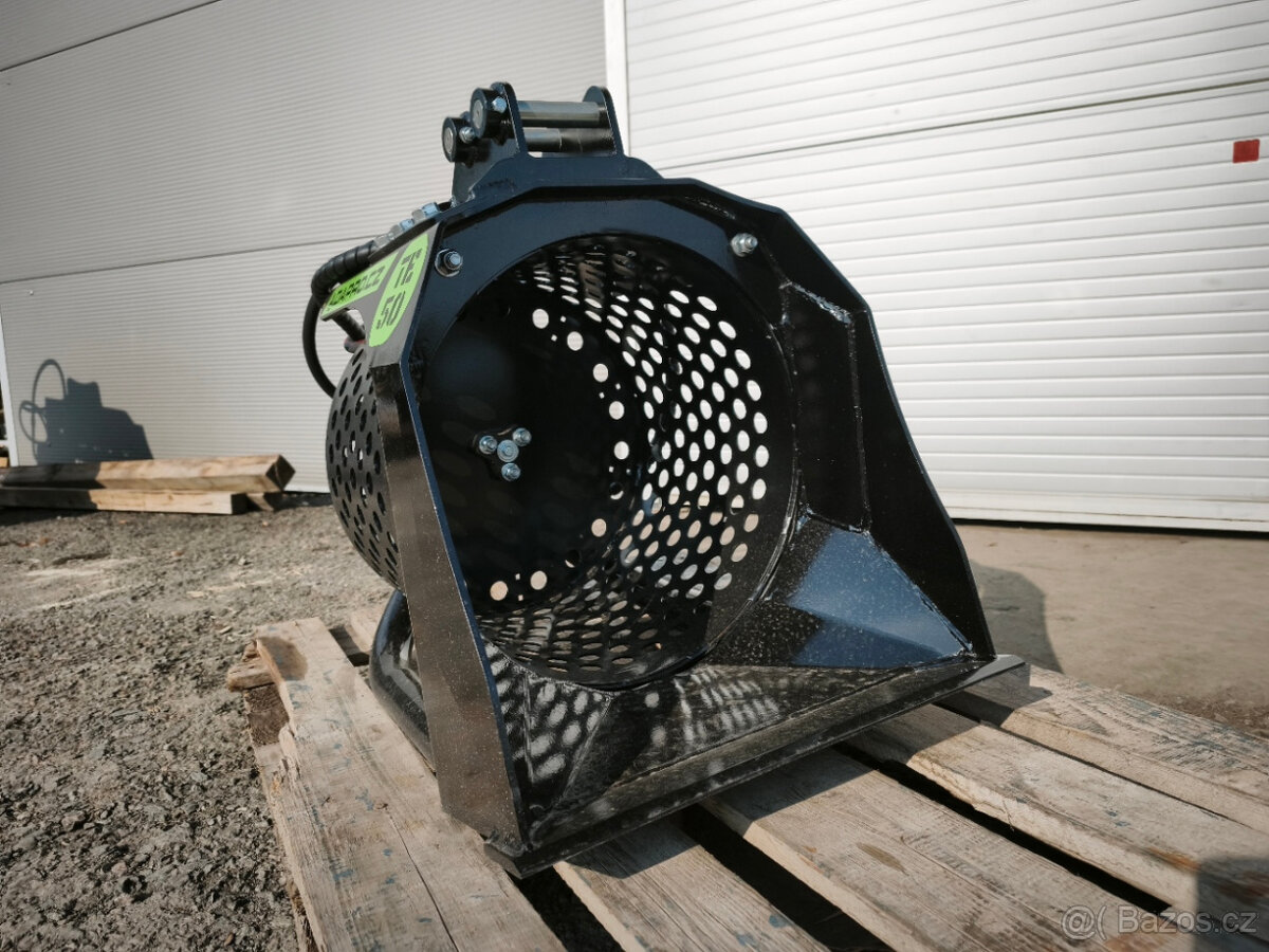 Třídící bubnová lopata pro rypadlo - 2