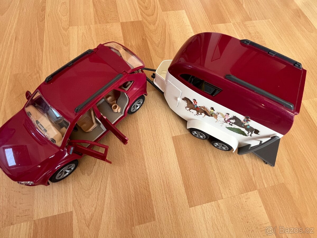 Schleich auto + přepravák - 2