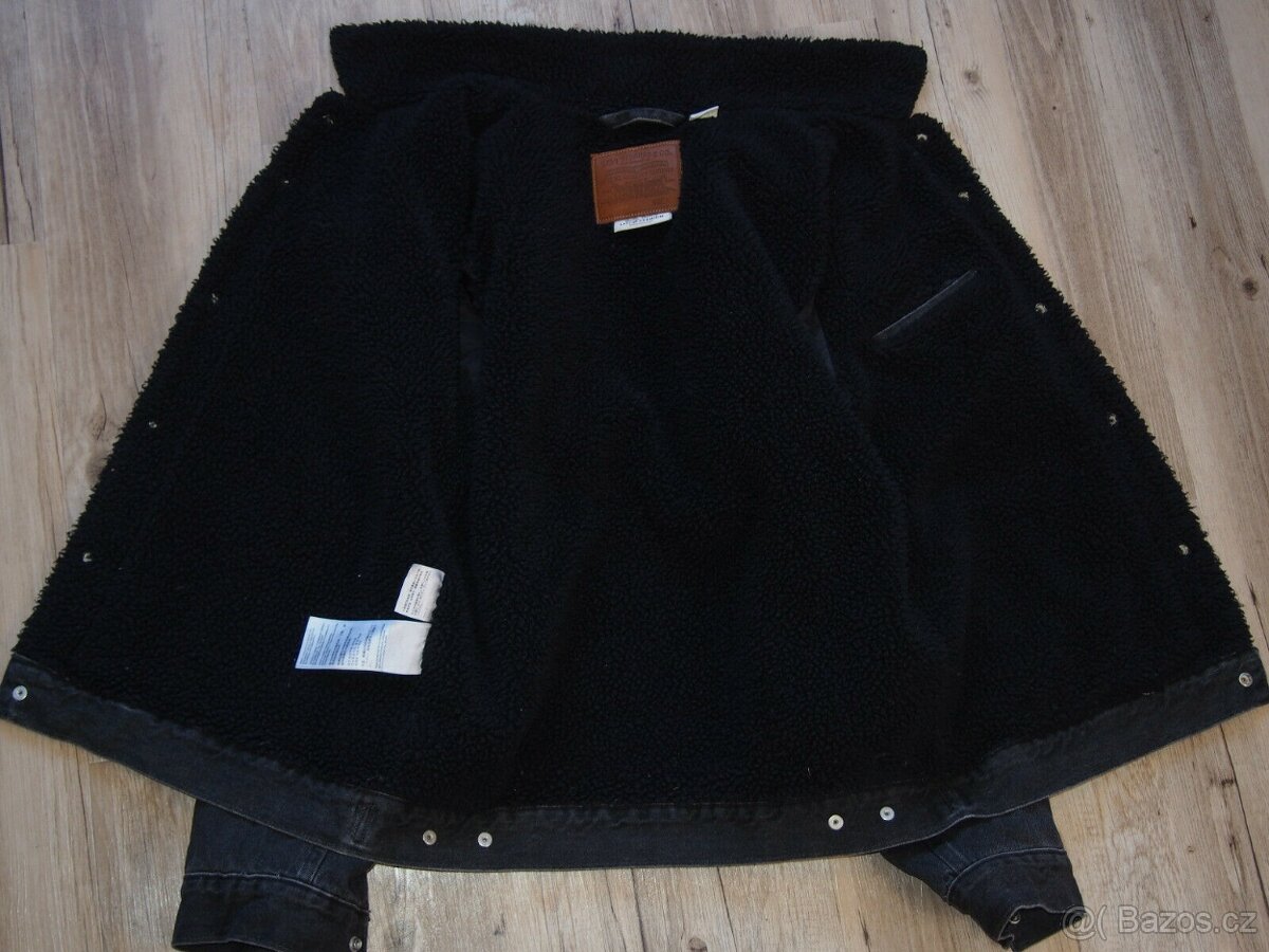 zateplená riflová bunda levis xl - nová s visačkami - 2