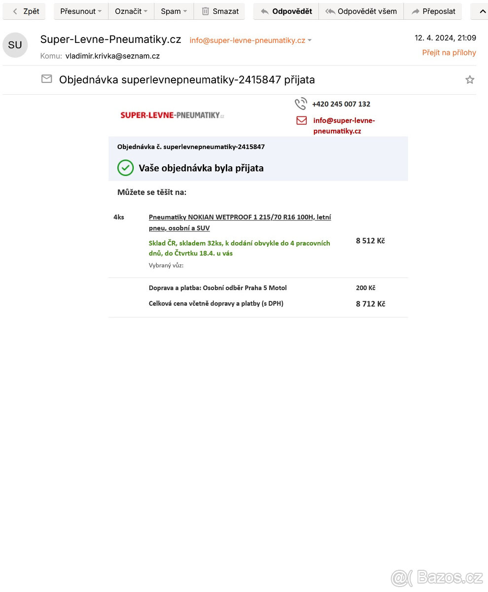 Originální sada kol na discích, Nokian 215/70 včetně TPMS - 2
