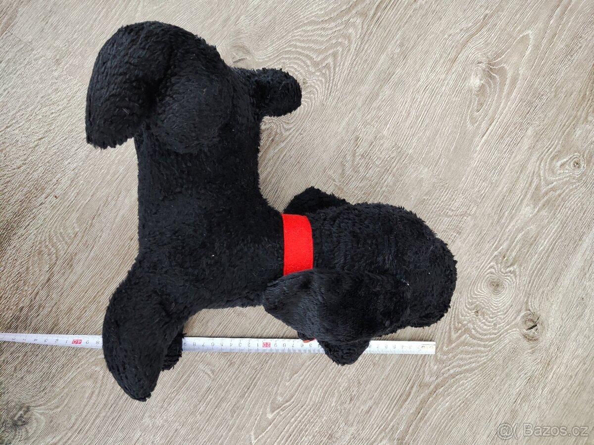 Starý starožitný plyšový pes - 2