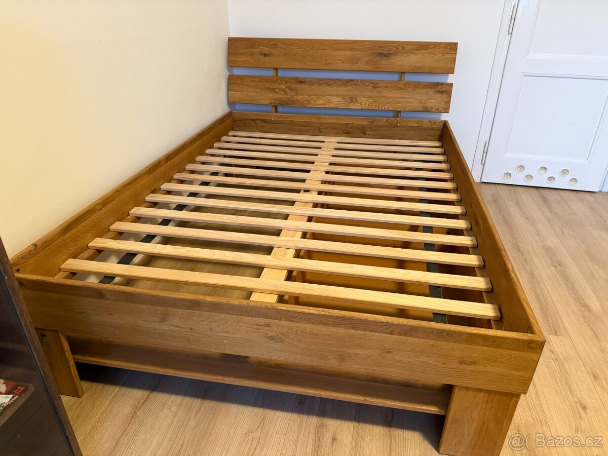 Masivní dubová postel Sofi 140×200 cm - 2