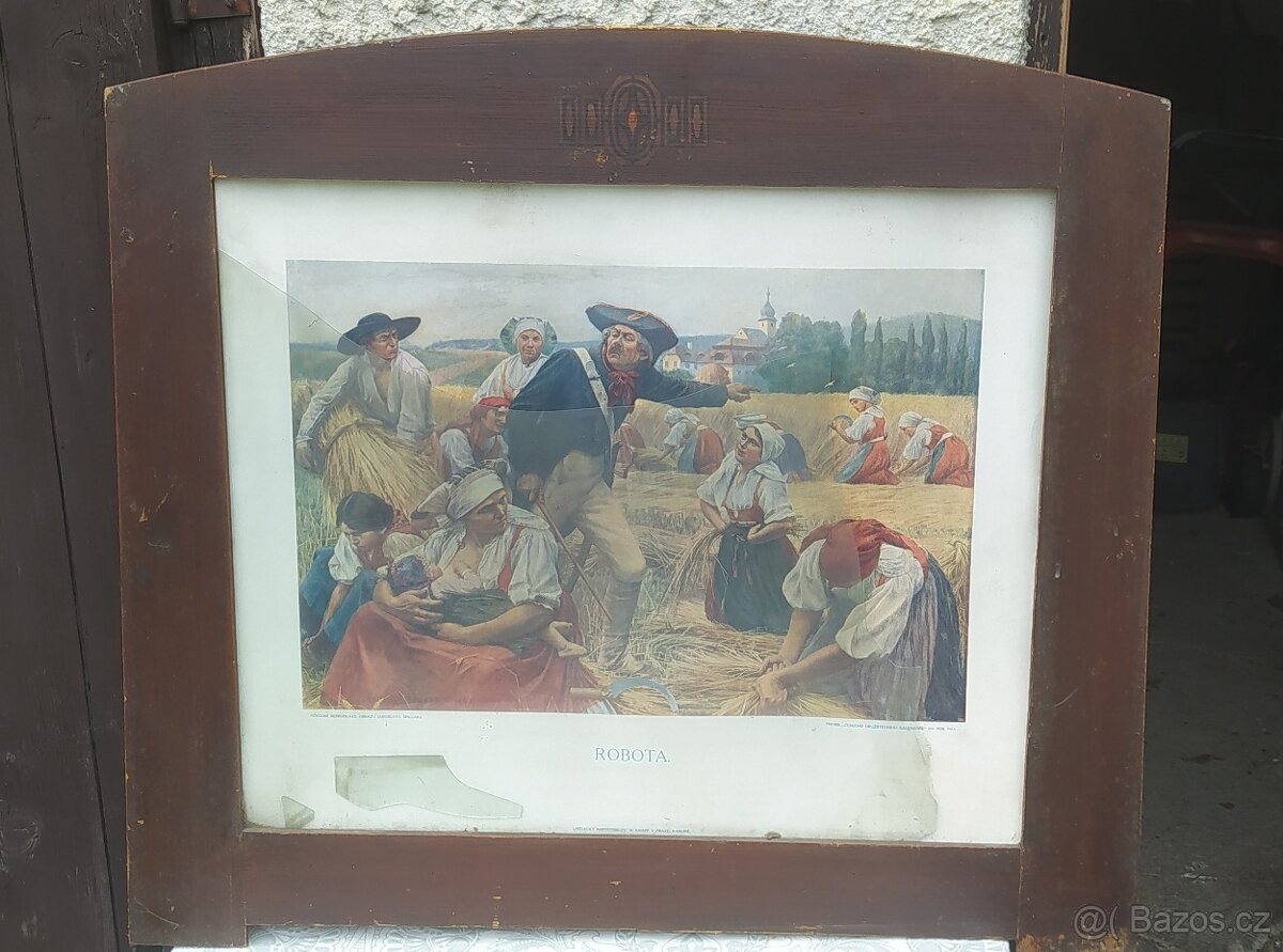 Starý obraz "ROBOTA" - 2