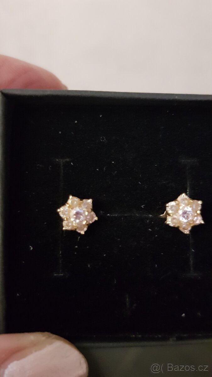 Náušnice zlaté 14k - 2