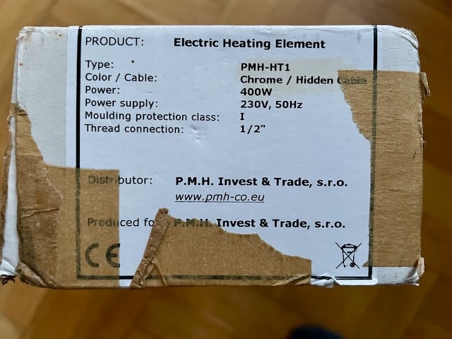 Topná tyč PMH-HT1 | chrom | 400W - 2