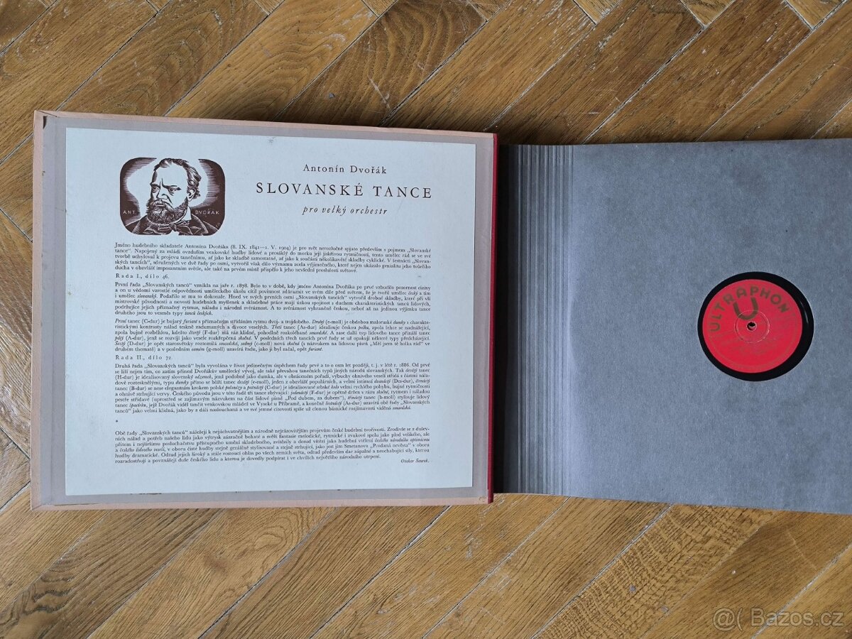 šelakové album - Antonín Dvořák, Slovanské tance - prodám - 2