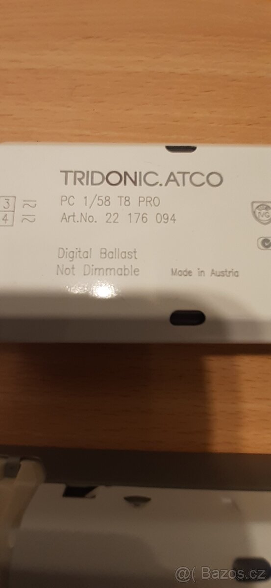 Elektrický předřadník 1/58 T8. - 2