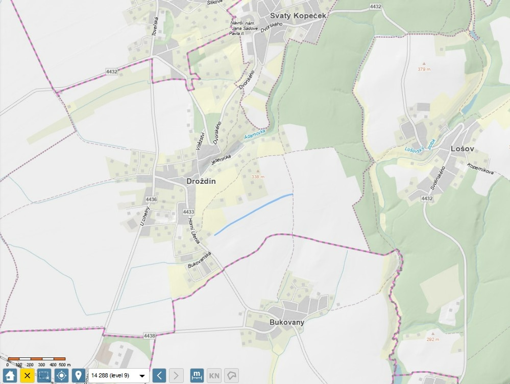 Prodej polnosti Droždín 7499 m2, obec Olomouc - 2