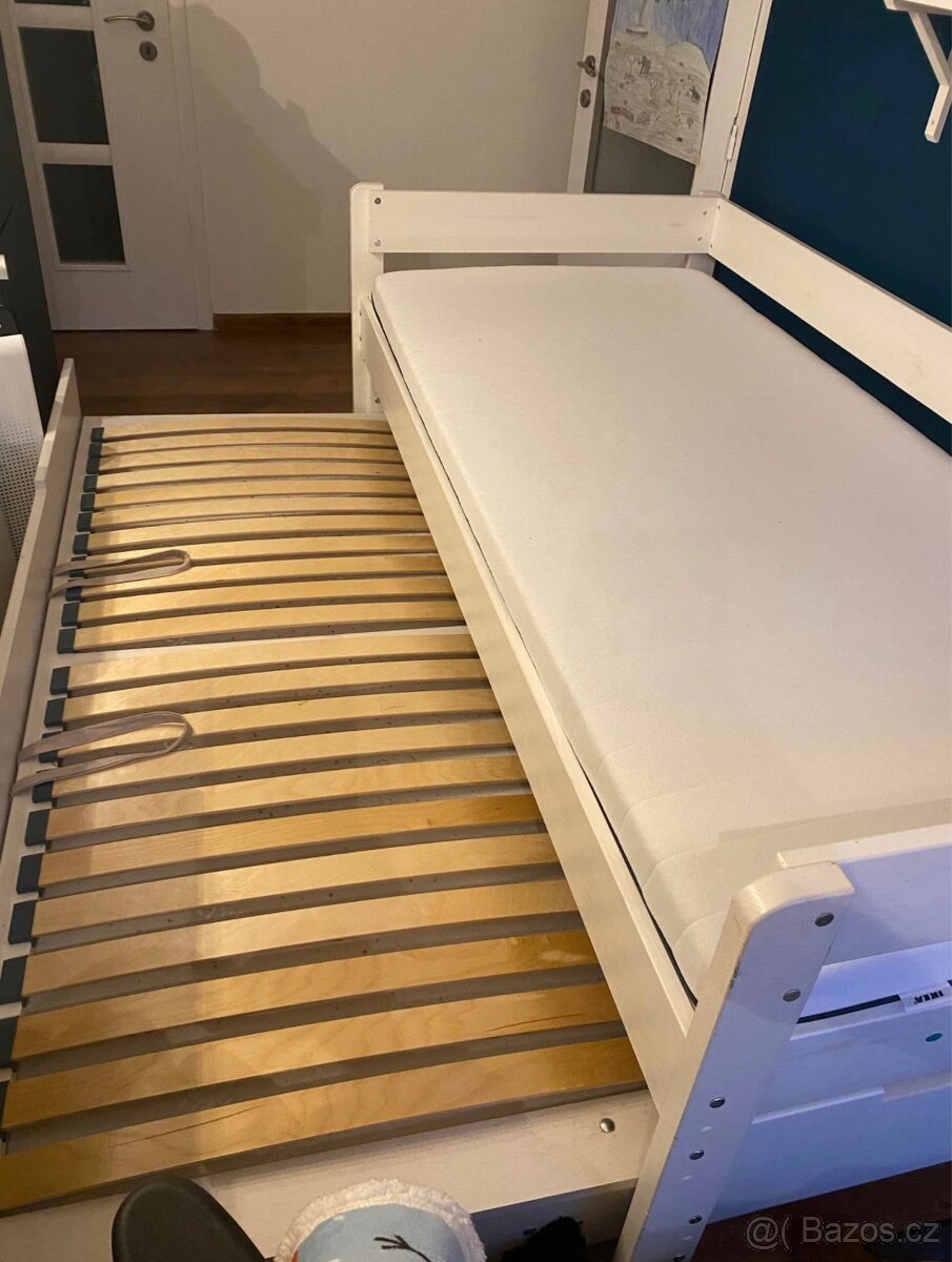 Postel s výsuvným lůžkem masiv - 2