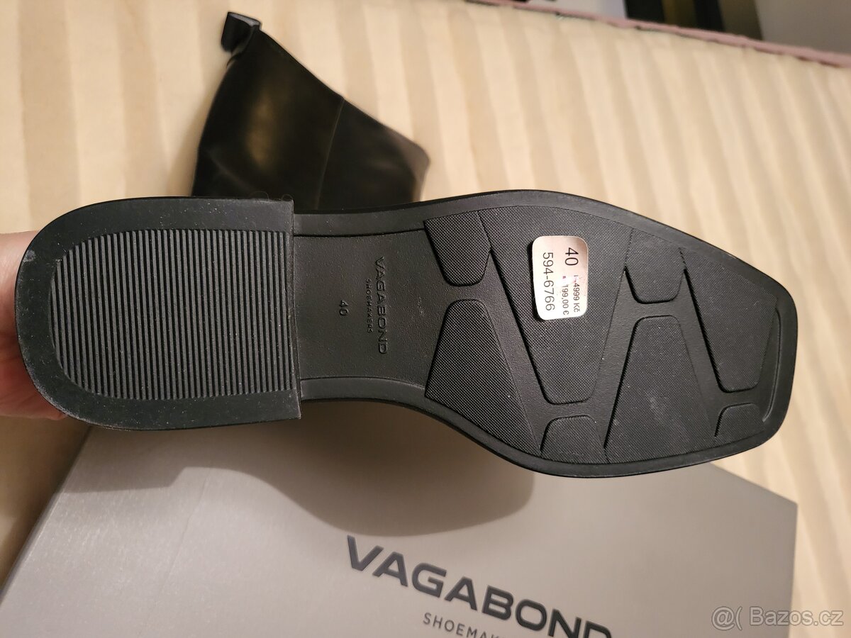 Kožené kozačky VAGABOND, vel.40 - 2