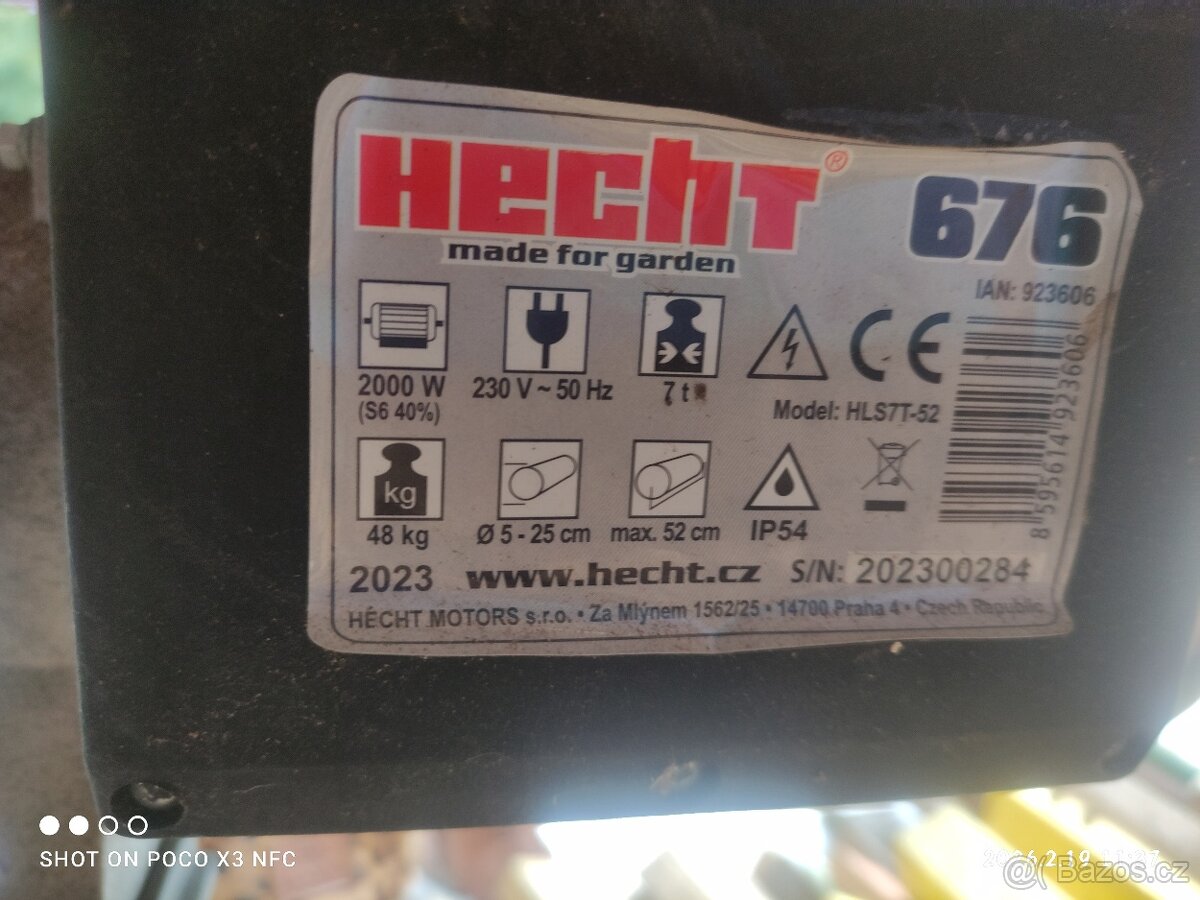 Štípač dříví HECHT 676 - 2