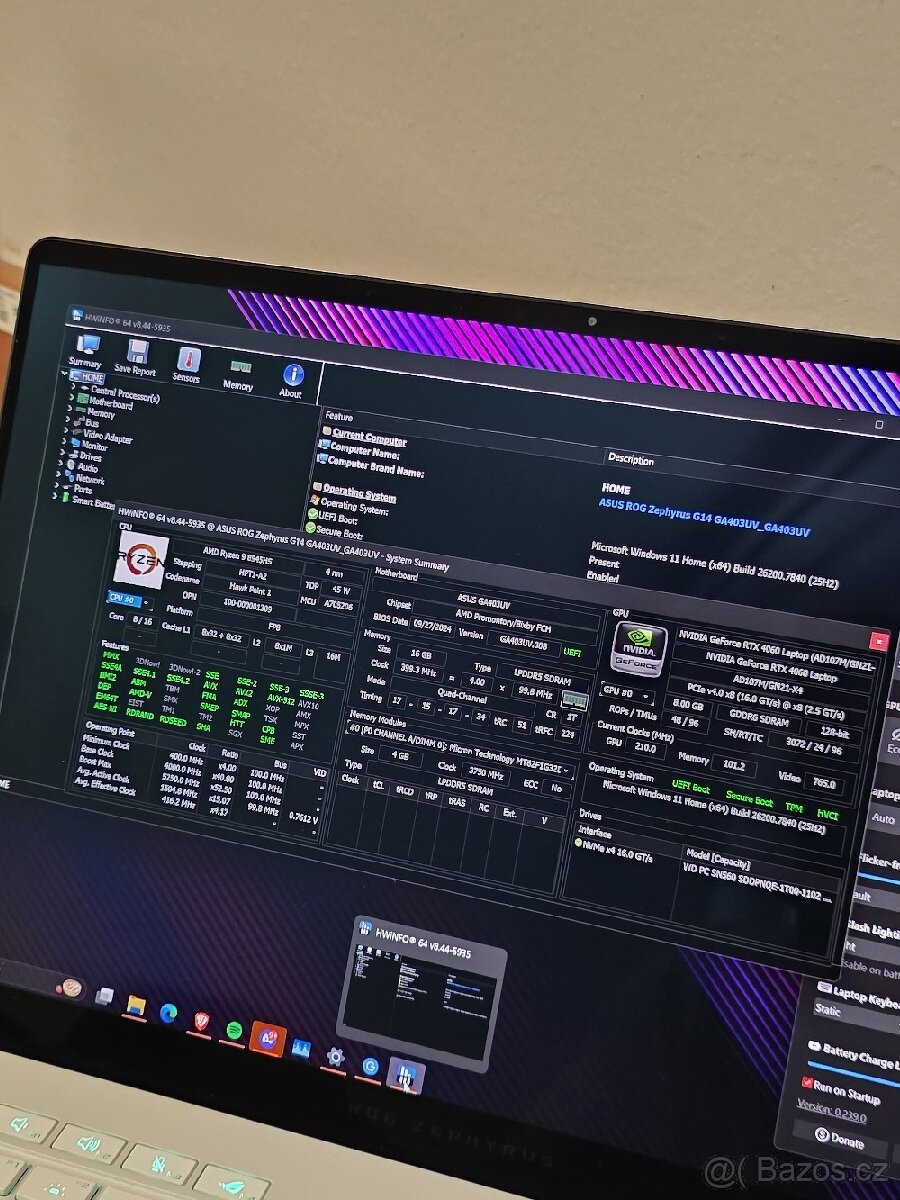 ASUS Rog Zephyrus G14 2024 Ryzen 9, RTX 4060 - 2