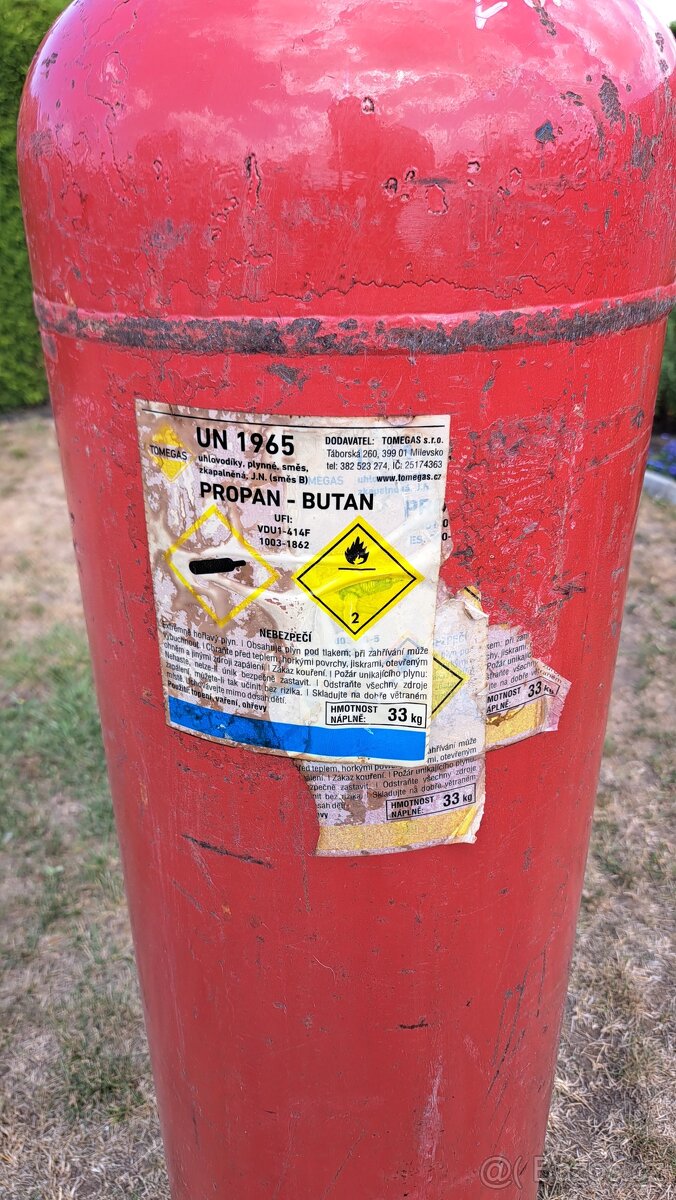 Plynová láhev 33kg - Propan butan - 2