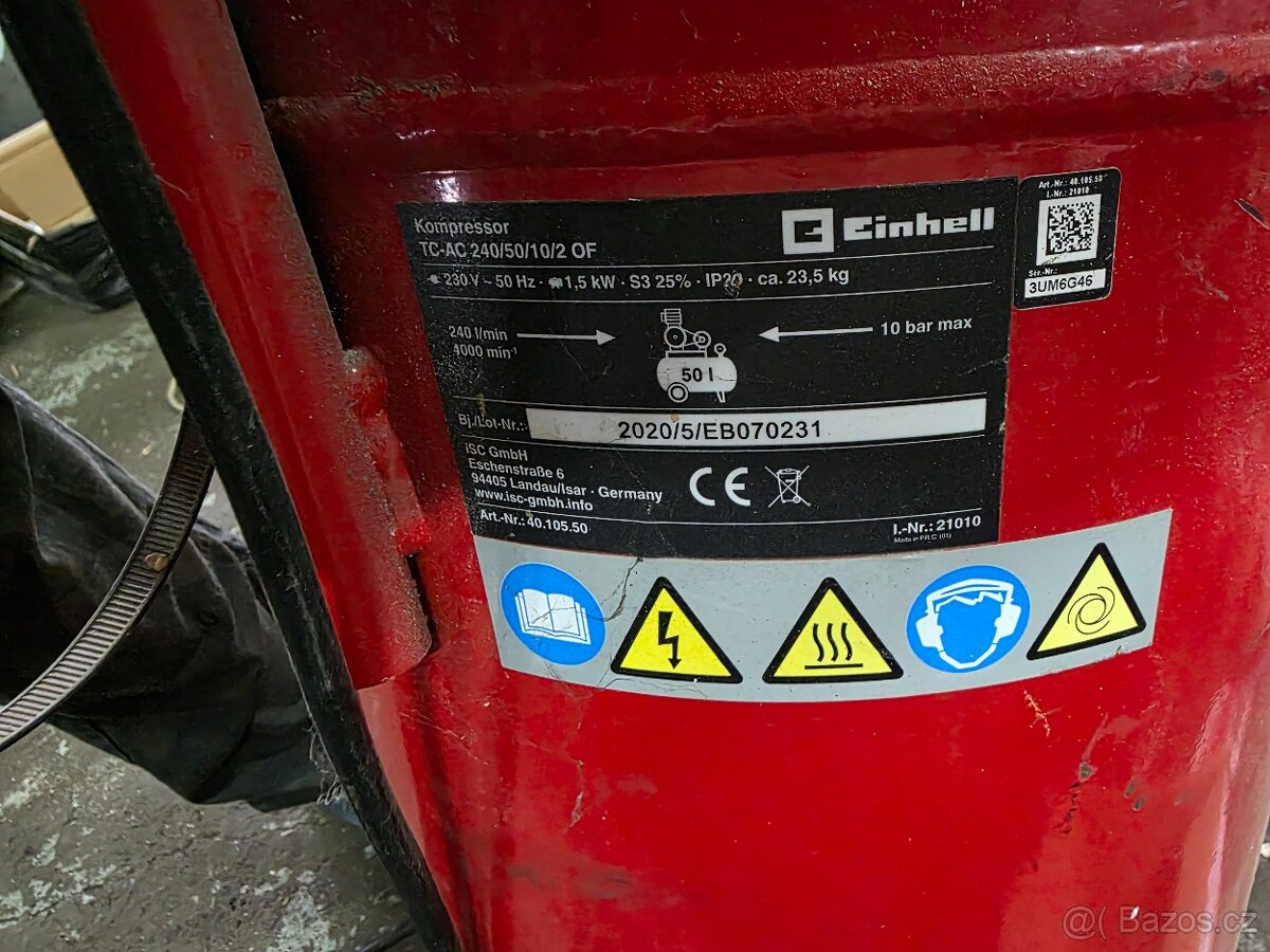 Kompresor dilny, stojaci einhell - 2