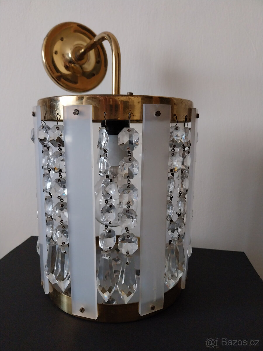 Velká nástěnná lampa Jablonex, 60tá léta - 2