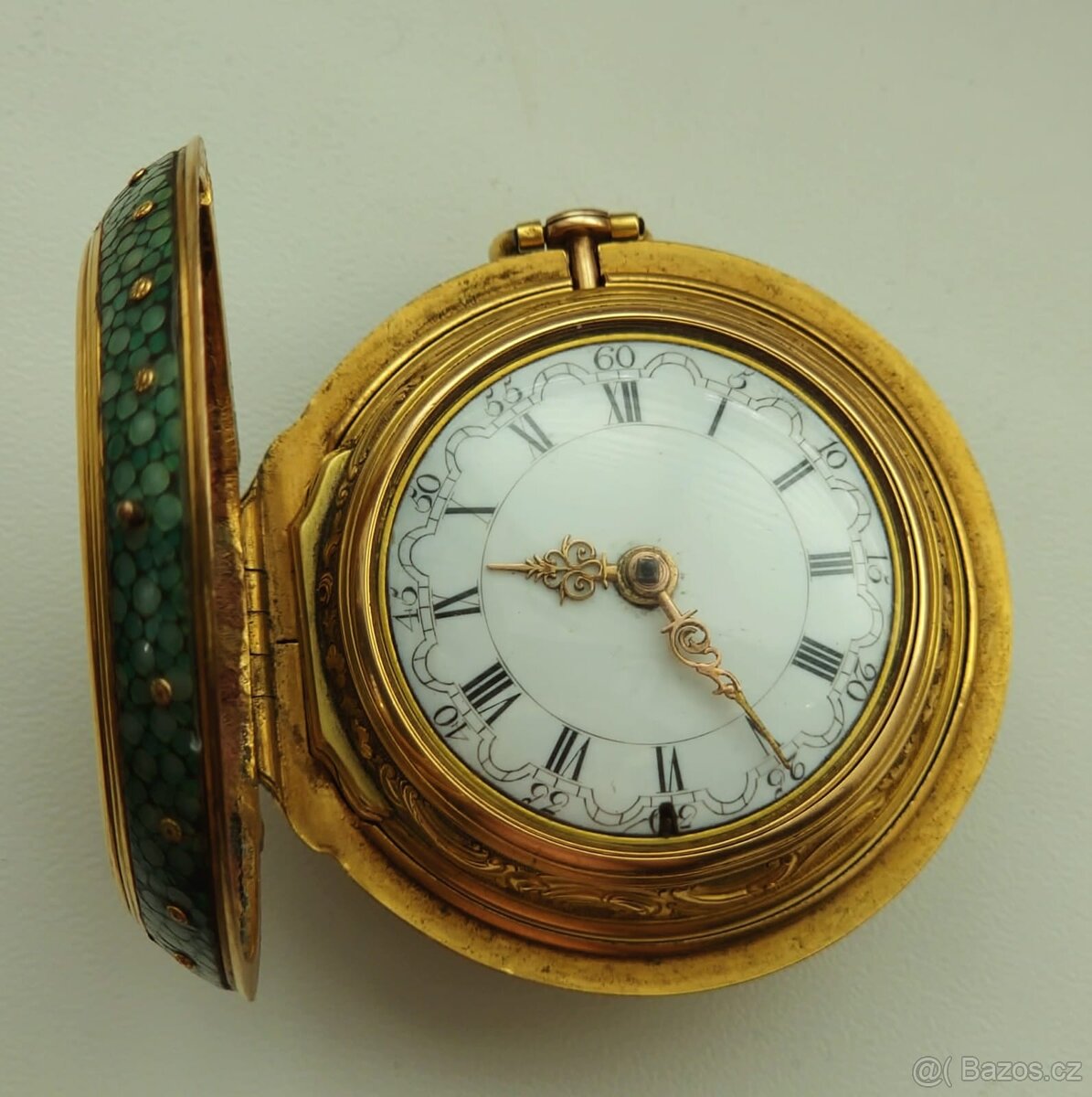 Zlaté kapesní hodinky špindlovky - 2