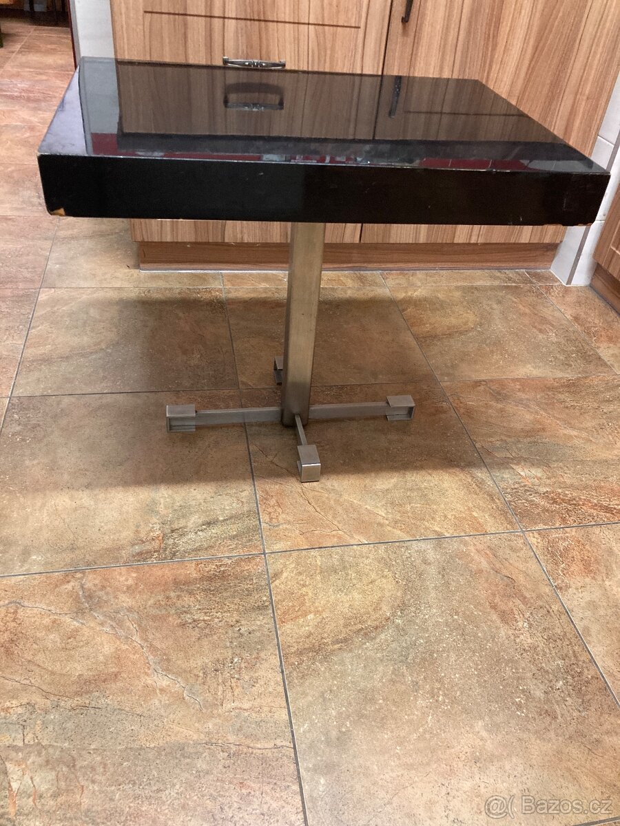 Retro konferenční stolek černý - 2