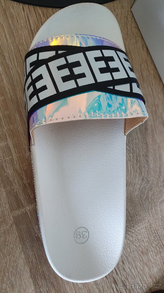 BOTY_2 páry_dámské pantofle, vel.38/39, nenošené - 2