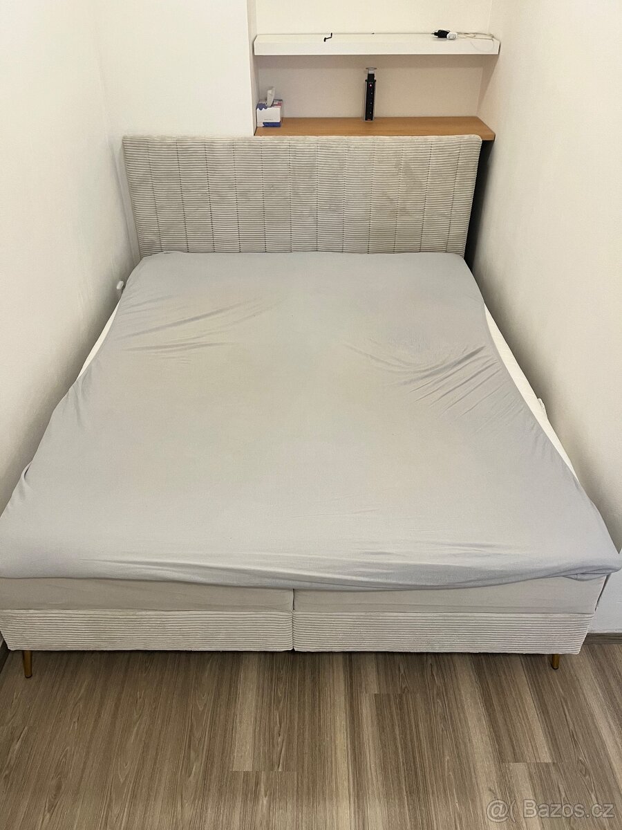 Čalouněná boxspring postel 160x200cm - 2