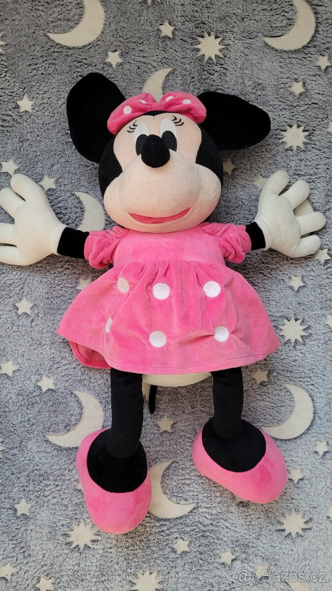 Velká plyšová Minnie délka 65cm - 2