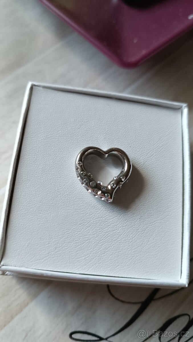 Přívěšek srdce s krystaly Swarovski - 2