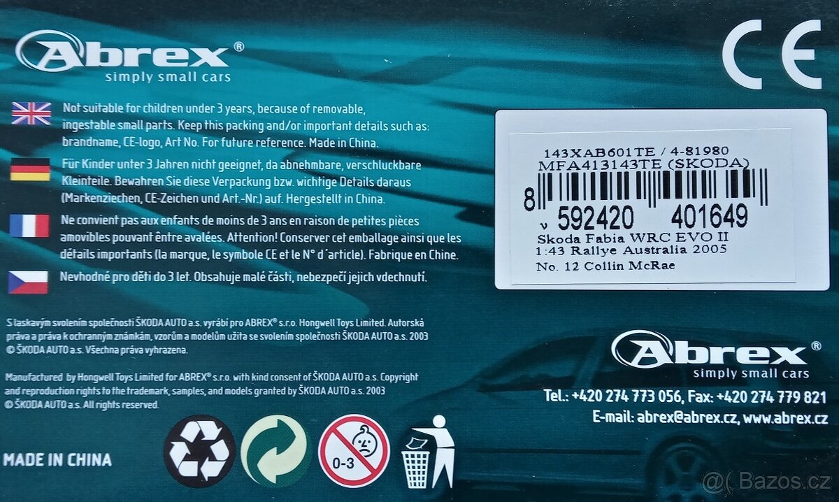 ABREX 1:43 RALLYE AUSTRALIA 2005 - 2