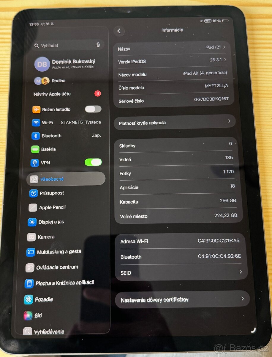 iPad Air 2020 4. Generace 256GB - 2